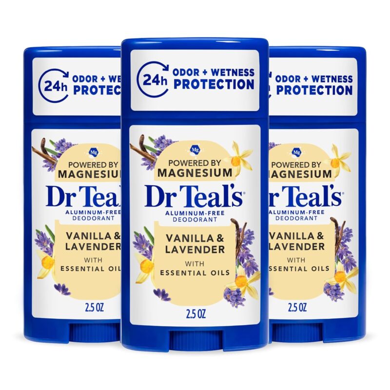 Dr Teal's Deodorant Vanilla And Lavender Aluminum Free 71 Gm