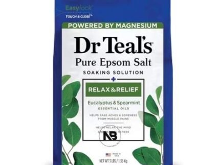 محلول ملح انجليزي للنقع من دكتور تيل للاسترخاء والتهدئة غني بالأوكالبتوس والنعناع، 1.36 كجم