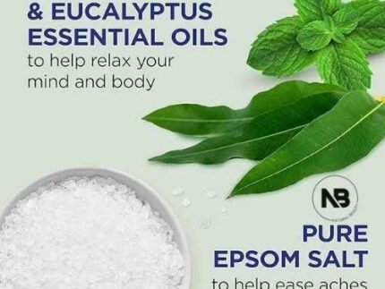 محلول ملح انجليزي للنقع من دكتور تيل للاسترخاء والتهدئة غني بالأوكالبتوس والنعناع، 1.36 كجم