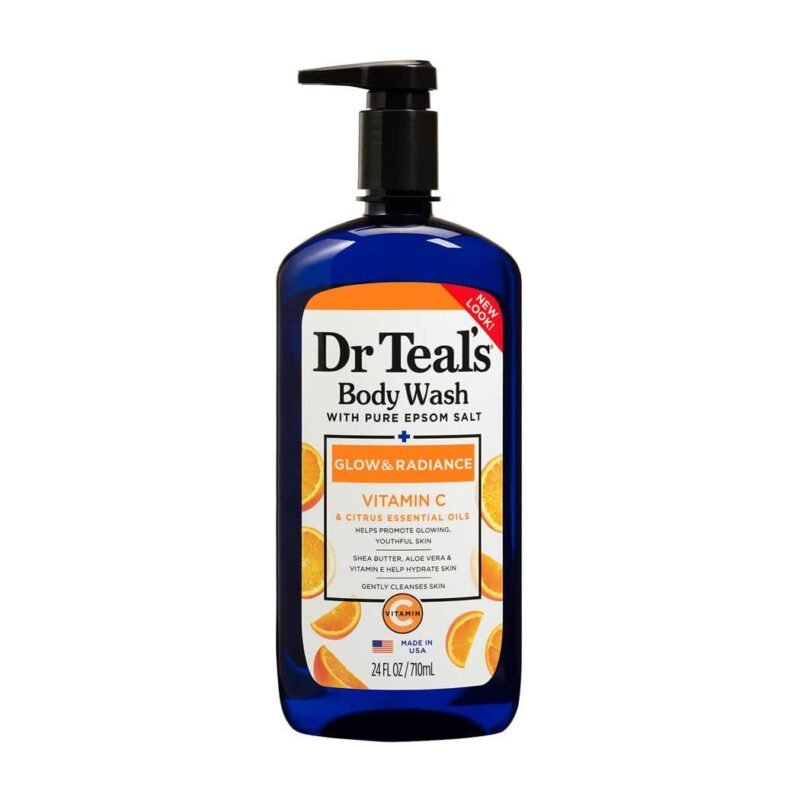 غسول الجسم بملح إبسوم للجسم من دكتور تيلز - فيتامين سي وزيوت الحمضيات 710 مل بفيتامين C وزيوت الحمضيات الأساسية فيتامين C يعزز البشرة المتوهجة والشابة تساعد زيوت الحمضيات الأساسية على تحسين الحالة المزاجية يساعد الصبار وزبدة الشيا وفيتامين E على ترطيب البشرة خالٍ من القسوة يساعد غسول الجسم دكتور تيلز® جلو آند راديانس على ترطيب البشرة وتنعيمها. يعمل الصبار وزبدة الشيا وفيتامين E وملح إبسوم النقي (كبريتات المغنيسيوم USP) على تغذية البشرة وترطيبها. يساعد فيتامين C الغني بمضادات الأكسدة على تعزيز نضارة البشرة وشبابها، بينما تساعد زيوت الحمضيات الأساسية على تحسين مزاجك.