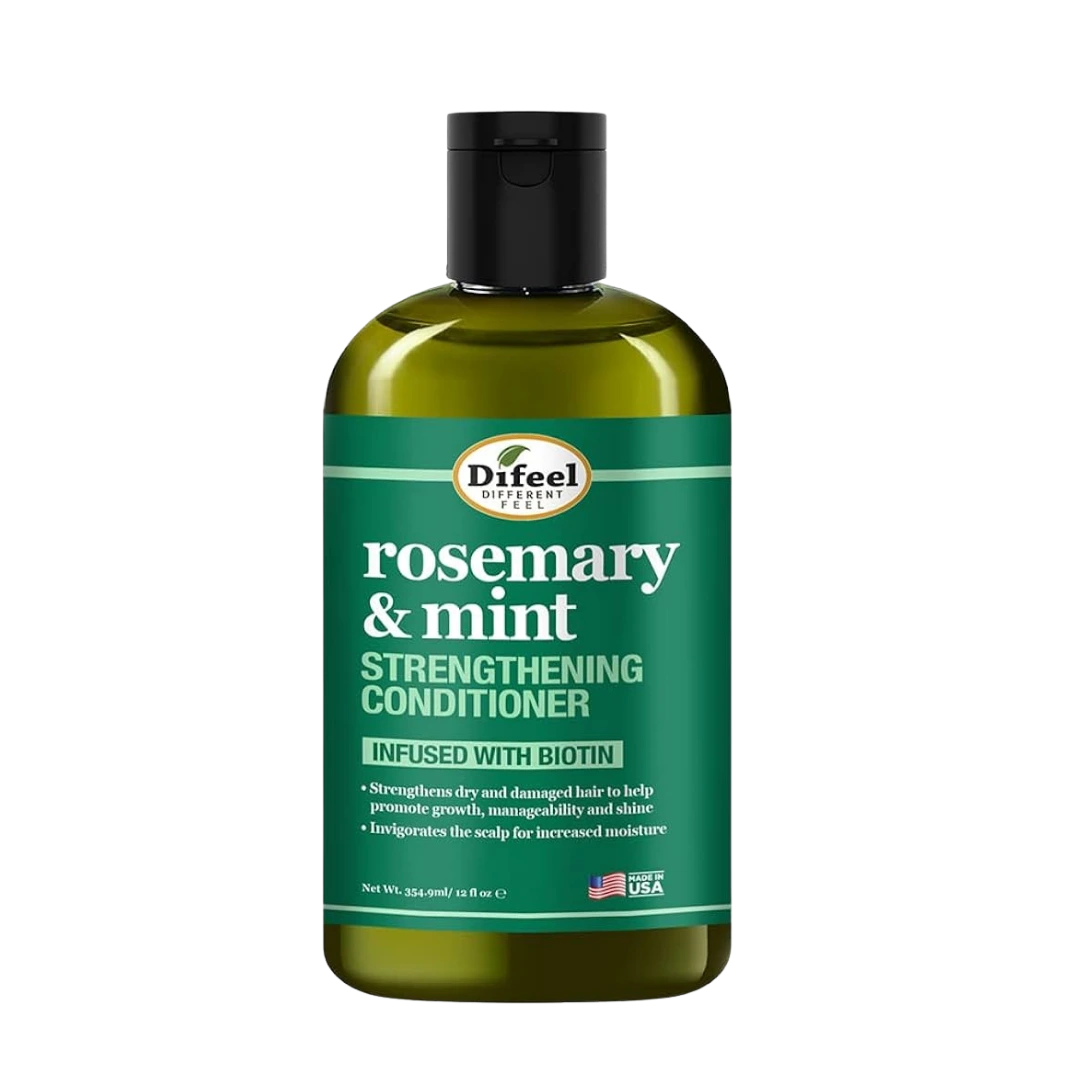 Difeel Rosemary Mint Biotin Strengthening Conditioner 354.9Ml لتقوية الشعر وتحفيز نموه الصحي