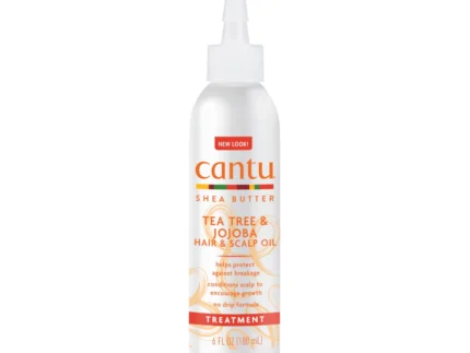 cantu shear butter tea tree, jojoba hair & scalp oil 180 ml