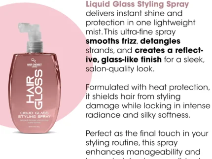 Hair Chemist Hair Gloss RG Liquid Glass Styling Spray 8 oz