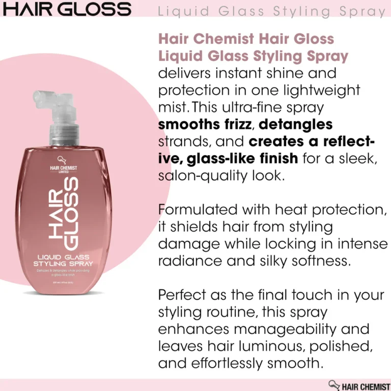 Hair Chemist Hair Gloss RG Liquid Glass Styling Spray 8 oz