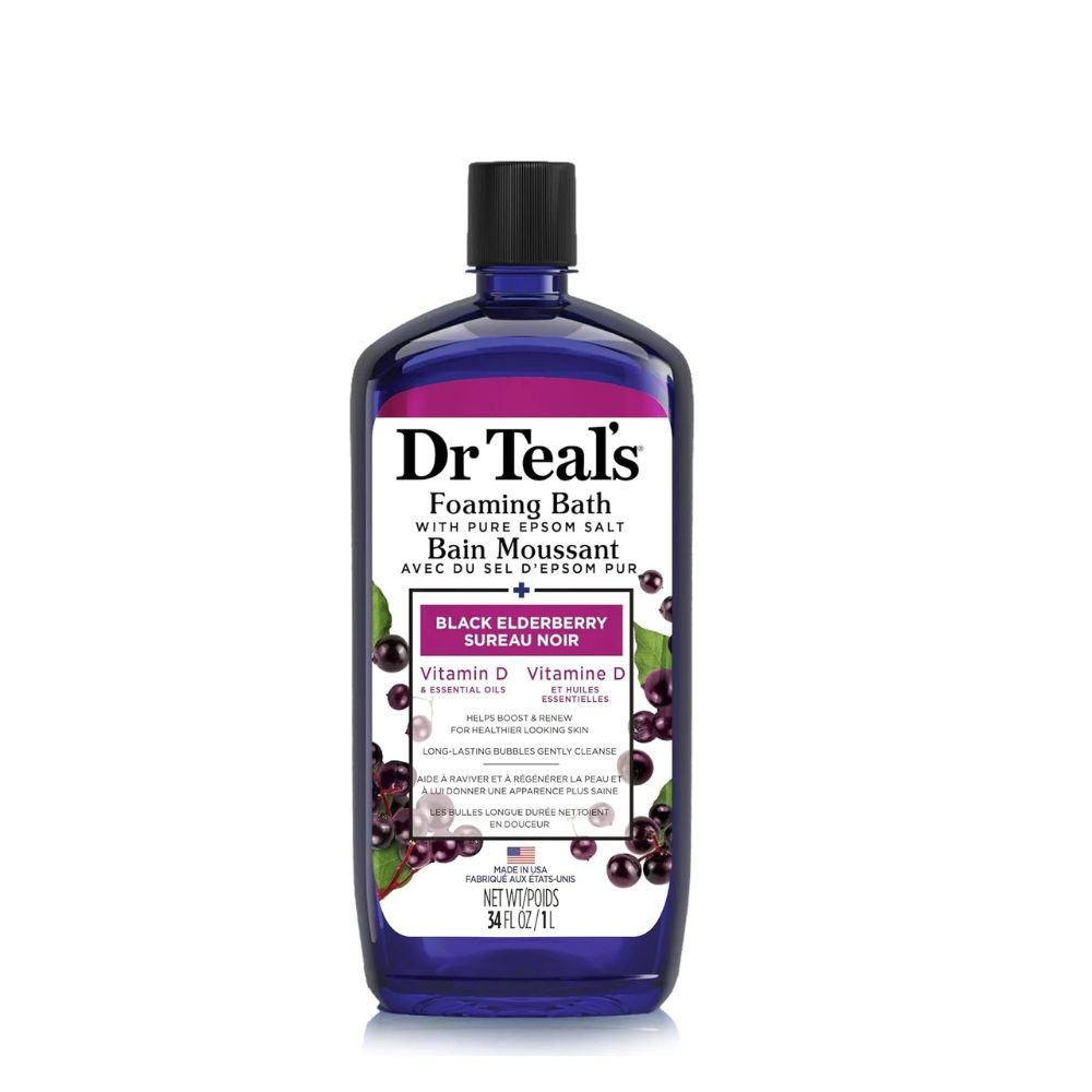 Dr Teal's Foaming Bath Black Elderberry 1000 Ml Dr Teal's Foaming Bath Black Elderberry 1000 Ml