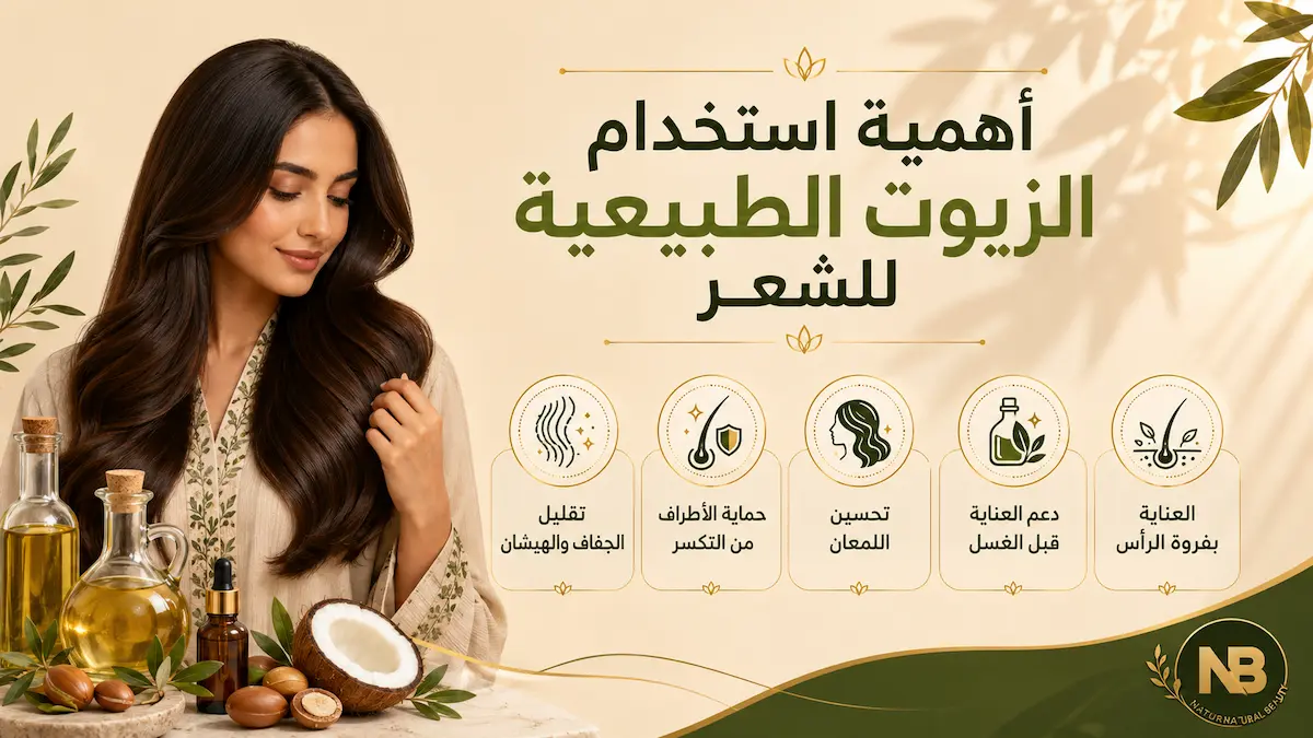 أهمية استخدام الزيوت الطبيعية للشعر