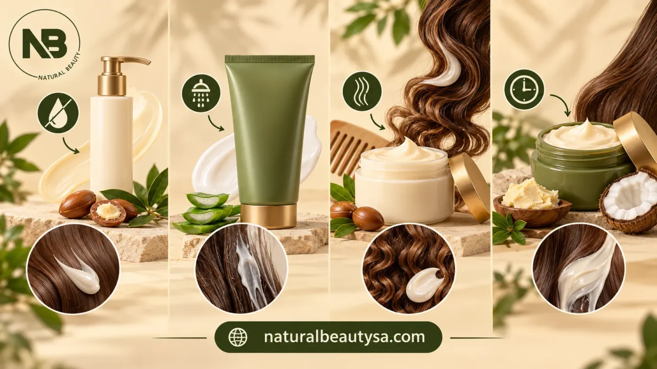 طريقة عمل كريمات ترطيب الشعر الجاف