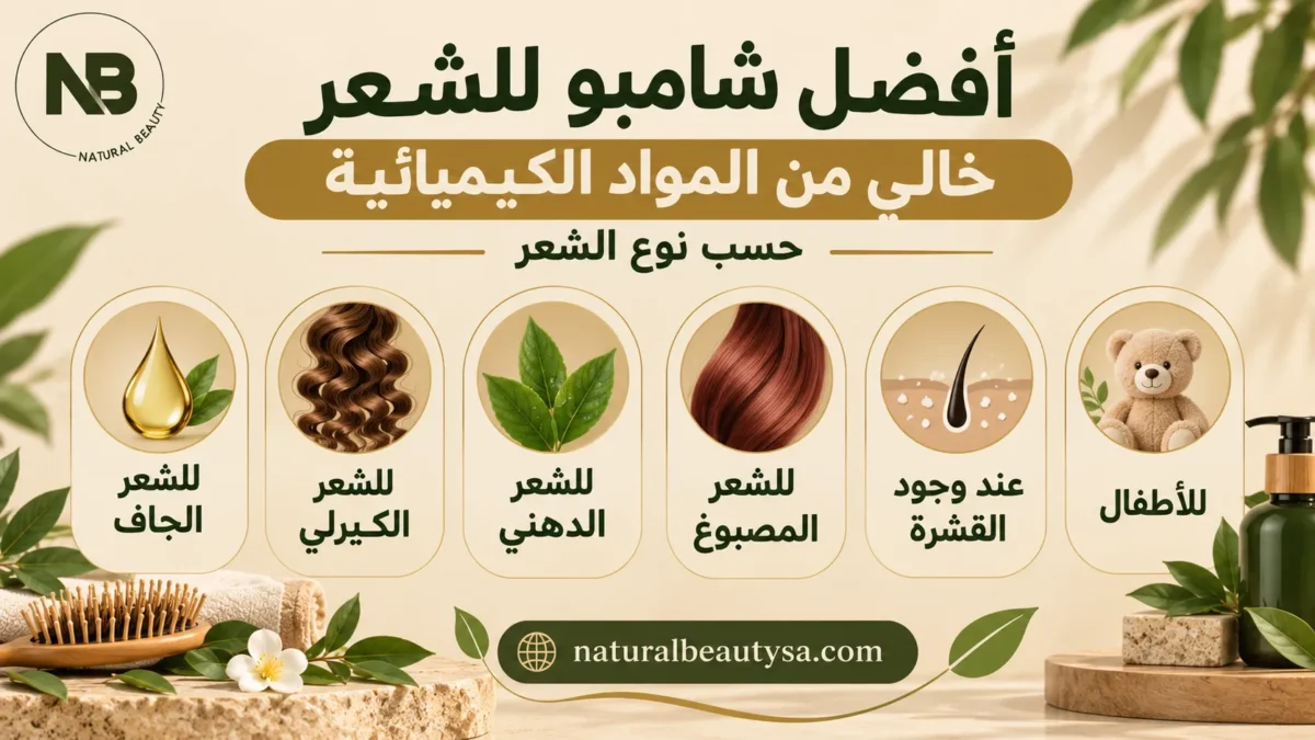أفضل شامبو للشعر خالي من المواد الكيميائية حسب نوع الشعر