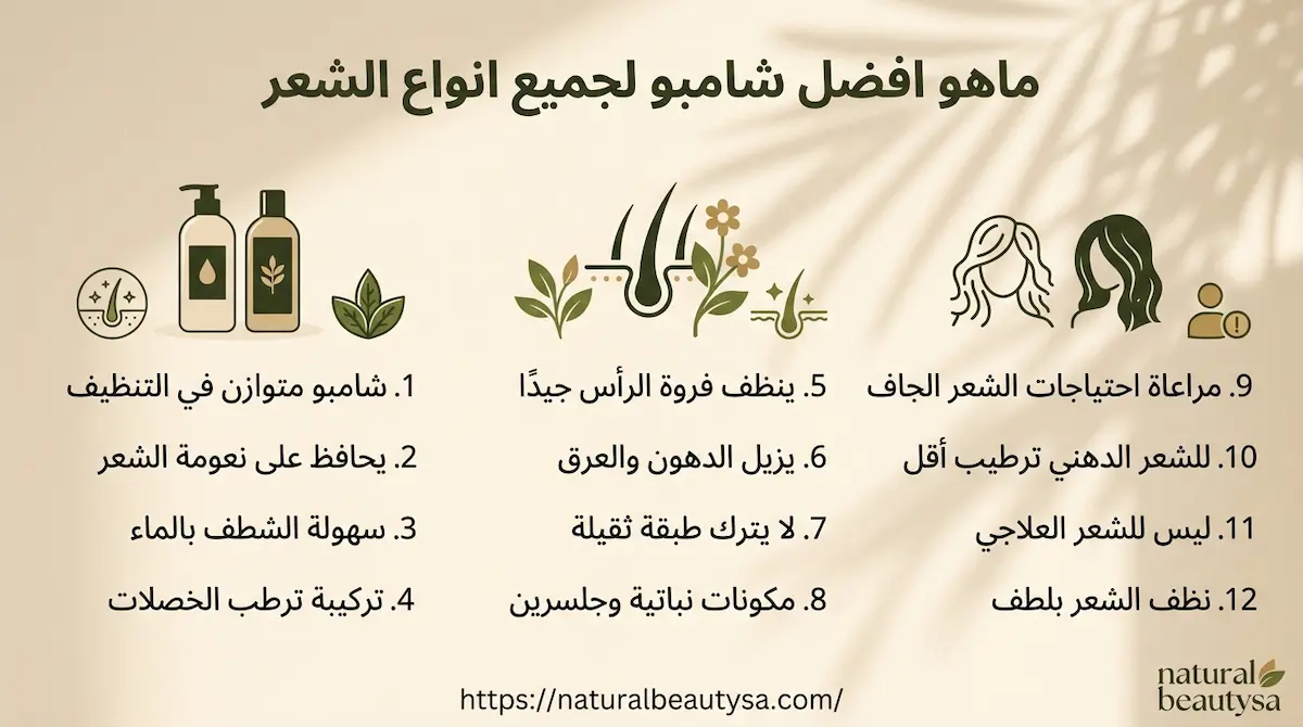 افضل شامبو لجميع انواع الشعر