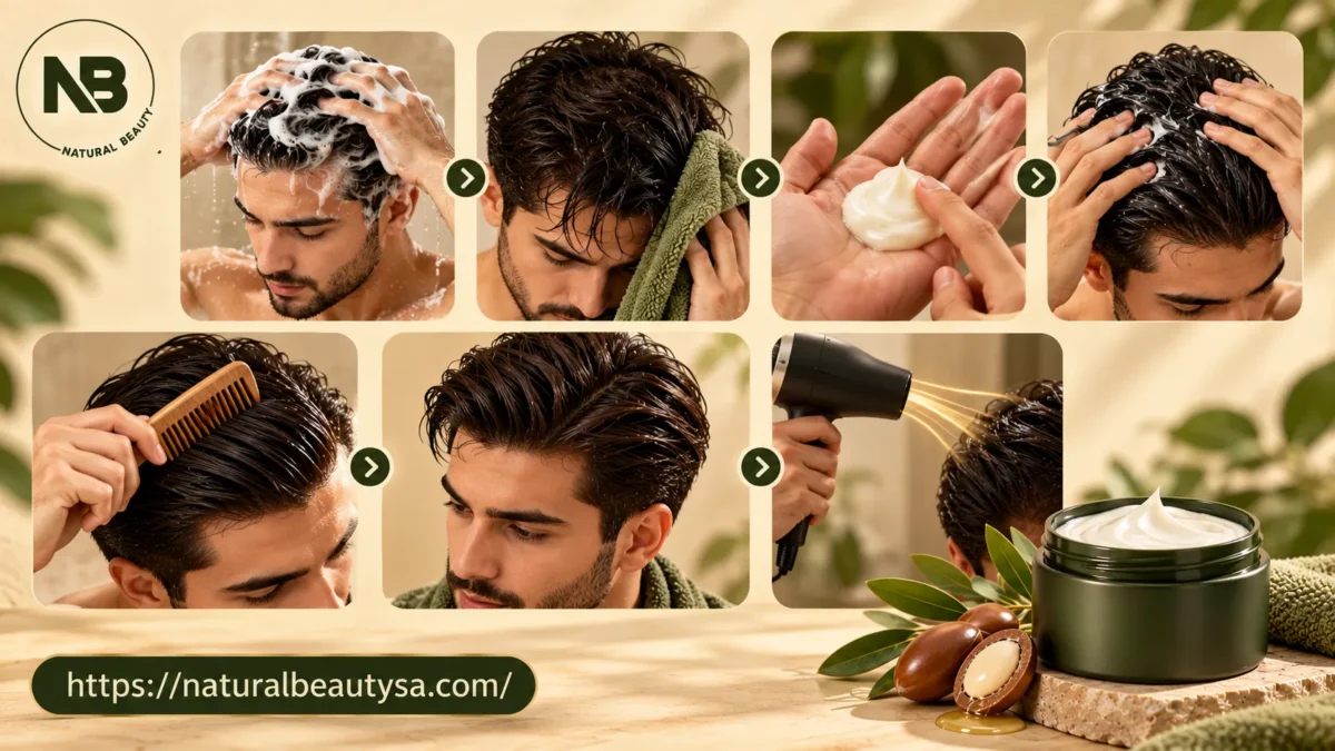 طريقة استخدام كريم لفرد الشعر للرجال