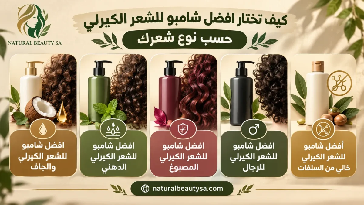 كيف تختار افضل شامبو للشعر الكيرلي حسب نوع شعرك