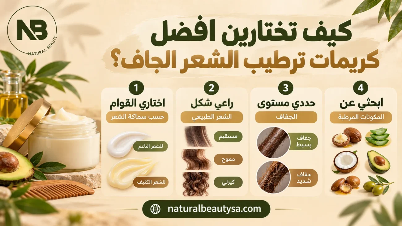 كيف تختارين افضل كريمات ترطيب الشعر الجاف؟