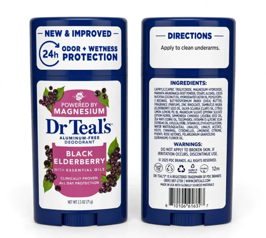 مزيل عرق دكتور تيلز (Dr Teal's) برائحة البلسان خالي من الألومنيوم 71 جم
