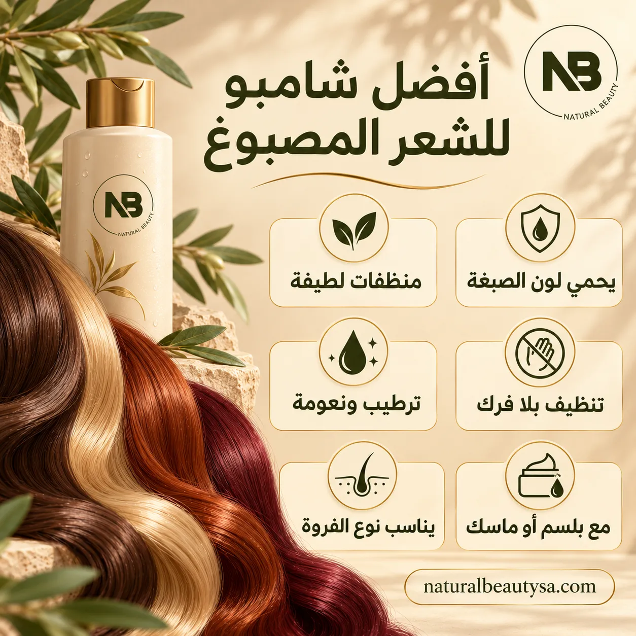 مواصفات أفضل شامبو للشعر المصبوغ